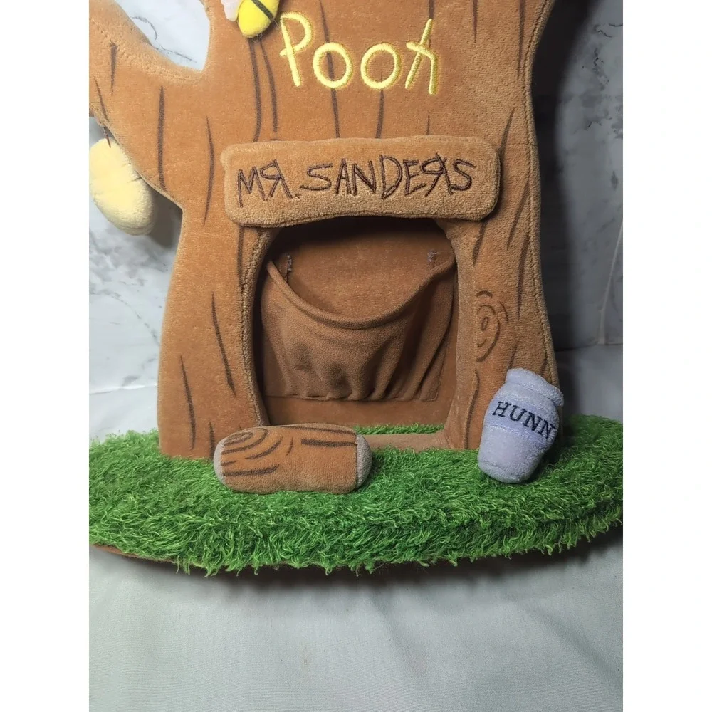 Disney Store Plush Winnie The Pooh Mr Sanders Tree House Wall Hanger Shelf Siter